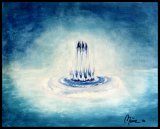 Prozess der Einswerdung Acryl auf Aquarellpapier;
50 x 40 cm;
verkauft